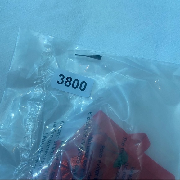 New! For love and lemons Cerise cherry red embroidered mesh thong 3800 - Picture 8 of 12